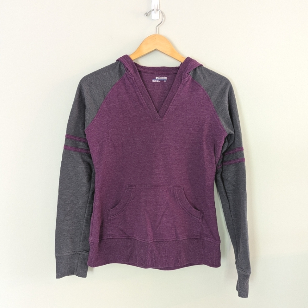 Purple and Gray Active Columbia Hoodie